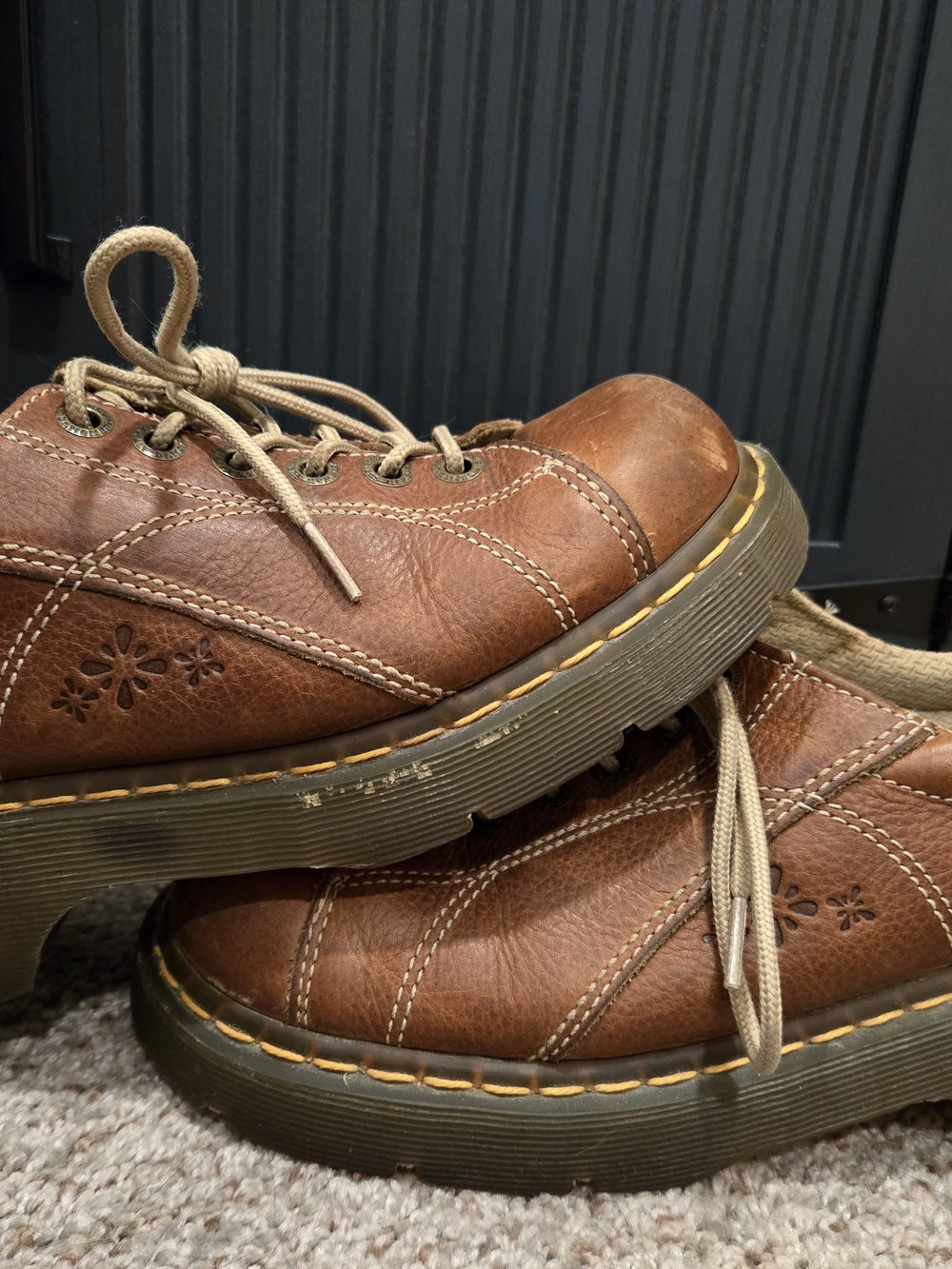 Dr. Martens Brown Leather Lace-Up Shoes